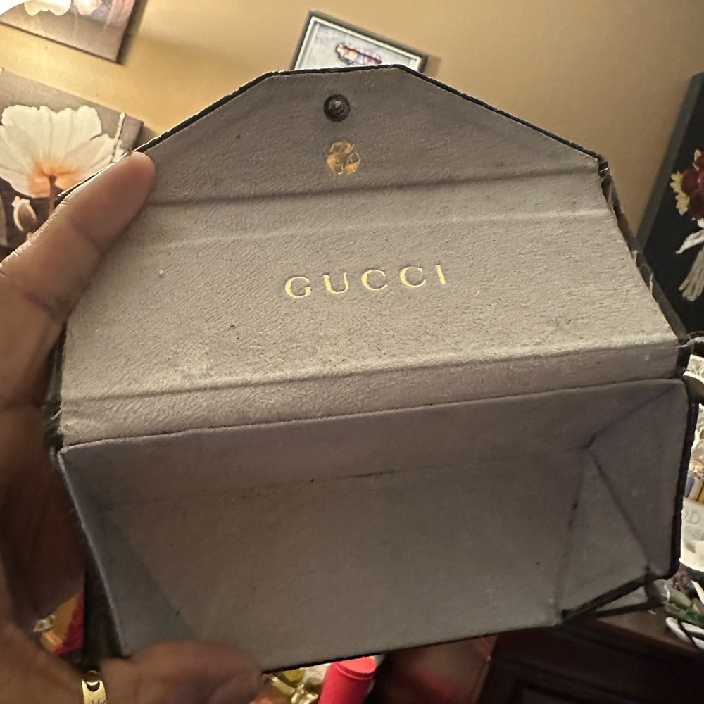 Preloved Authentic Gucci Eyeglass Sunglass Case Brown - Picture 2 of 15
